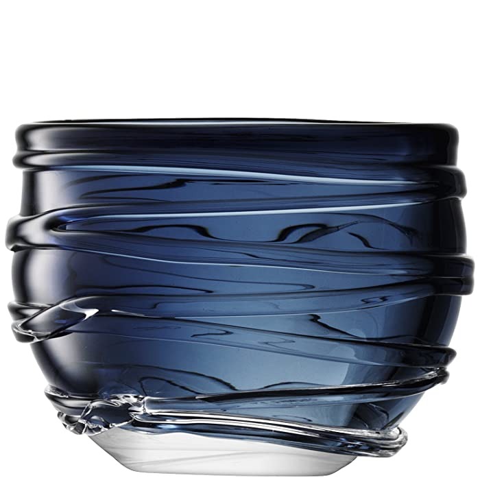Yarn Vase H16cm Sapphire Blue