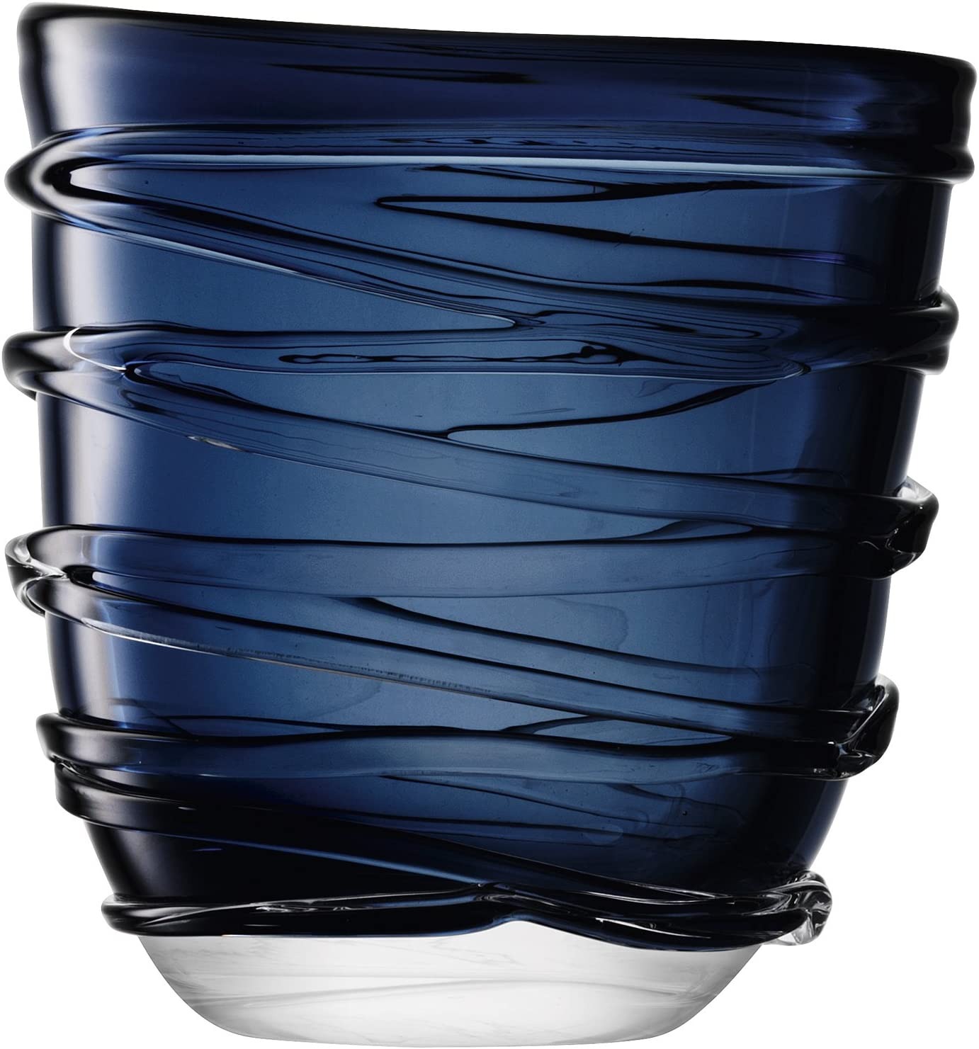 Yarn Vase H26cm Sapphire Blue