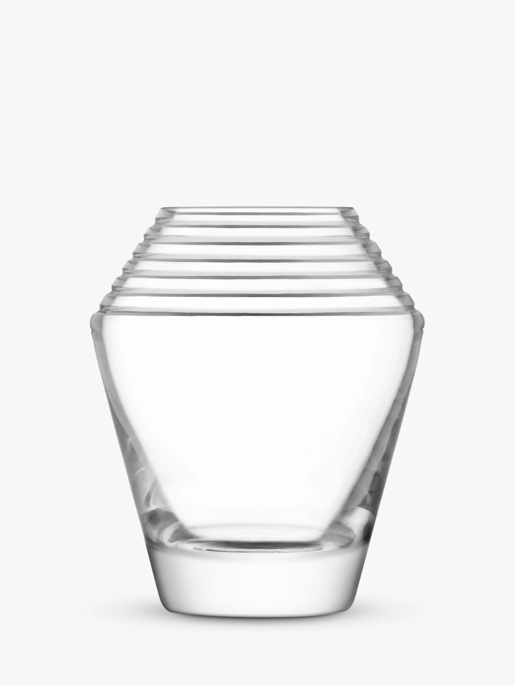 Frieze Vase H18cm Clear