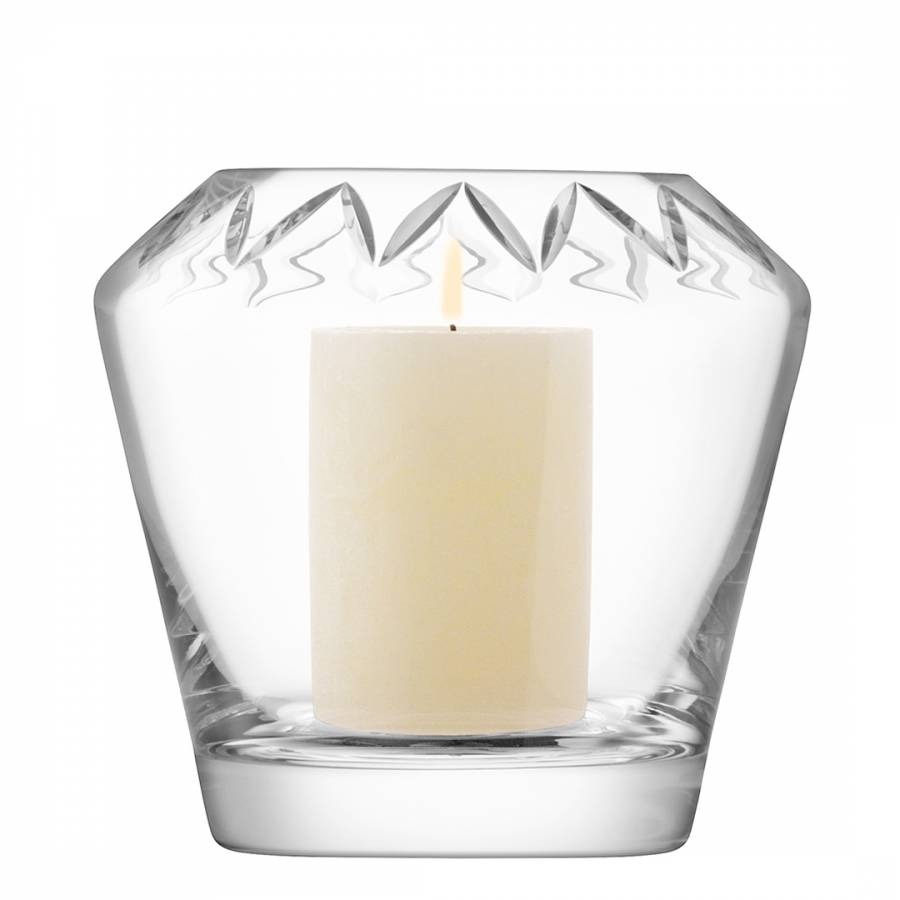Frieze Lantern/Vase H16.5cm Clear