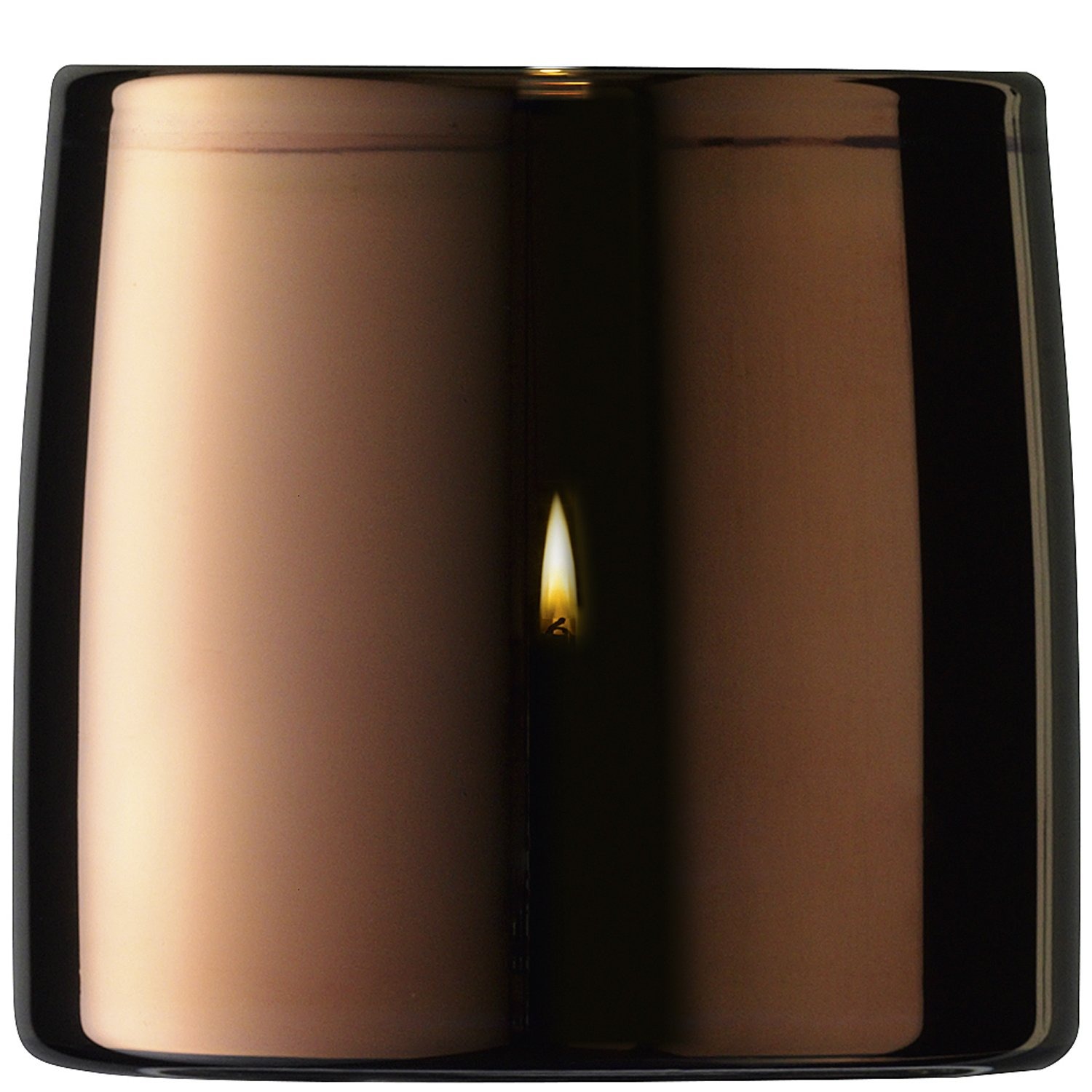 Light Metallic Tealight Holder H8.5cm Copper