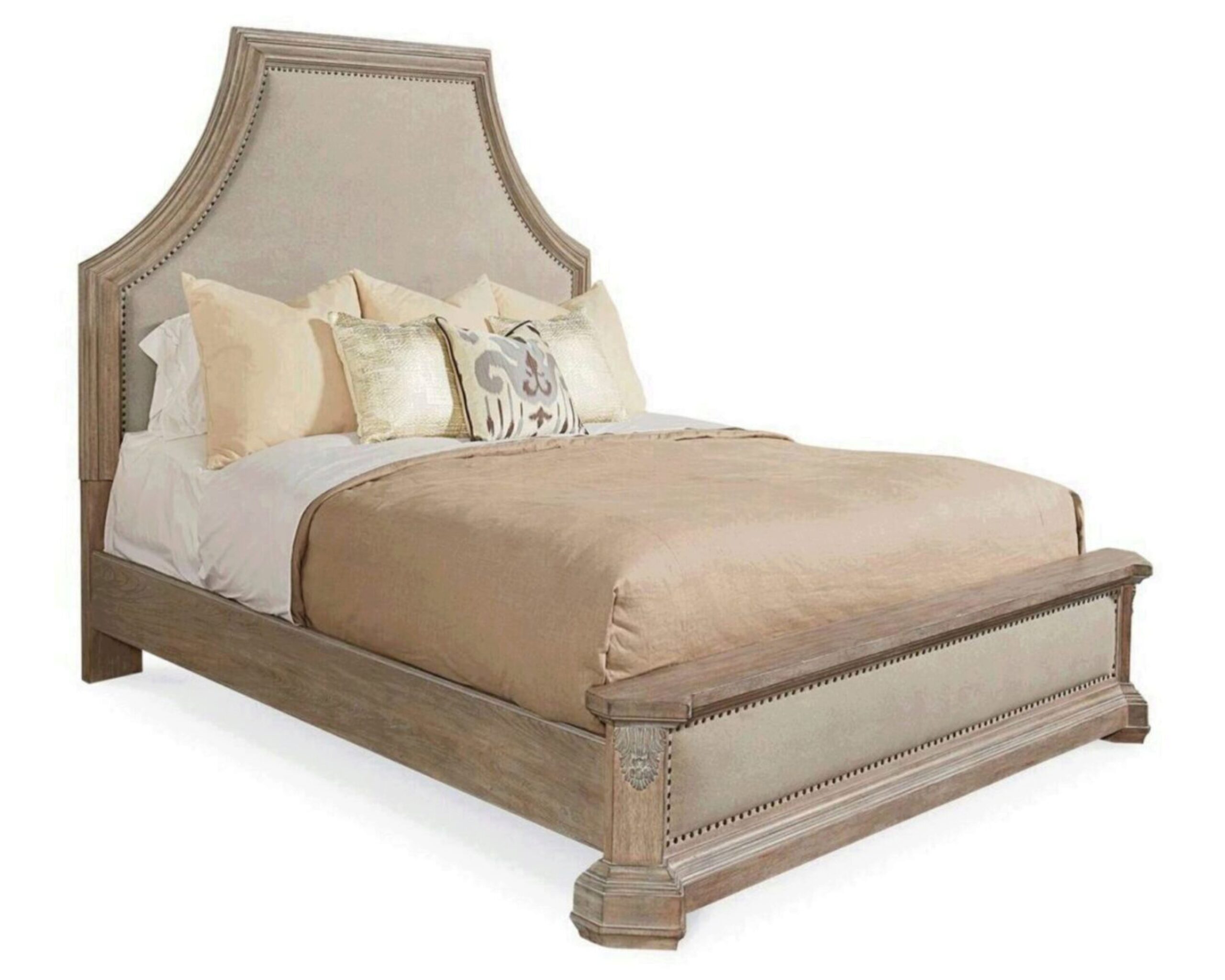 ARCH SALVAGE - 6/6 BRYCE UPH BED - PARCH