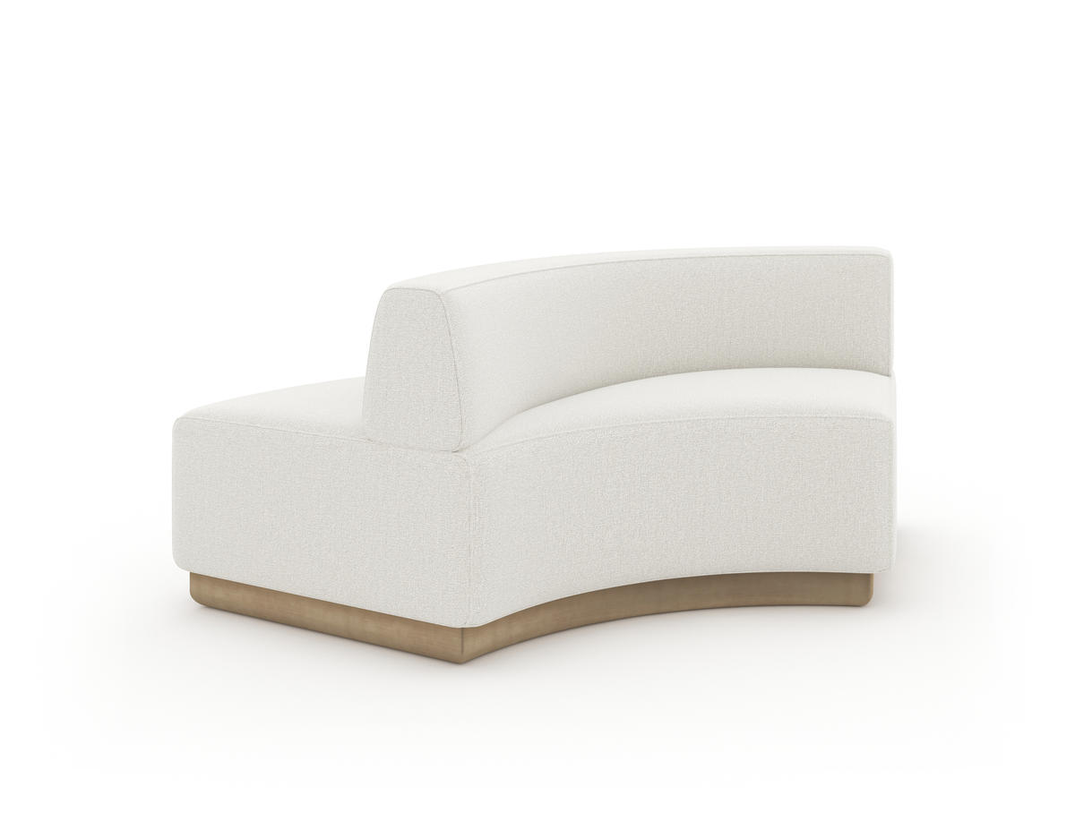 Crescent Armless Loveseat