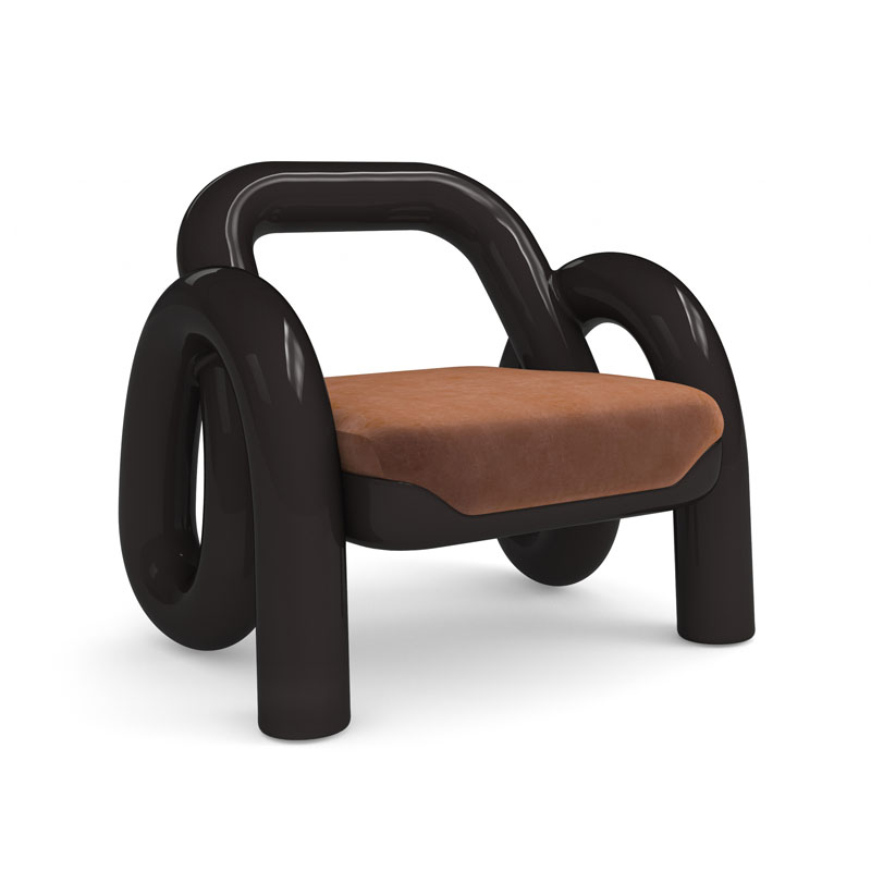 GELEE ACCENT CHAIR-CHOCOLATE