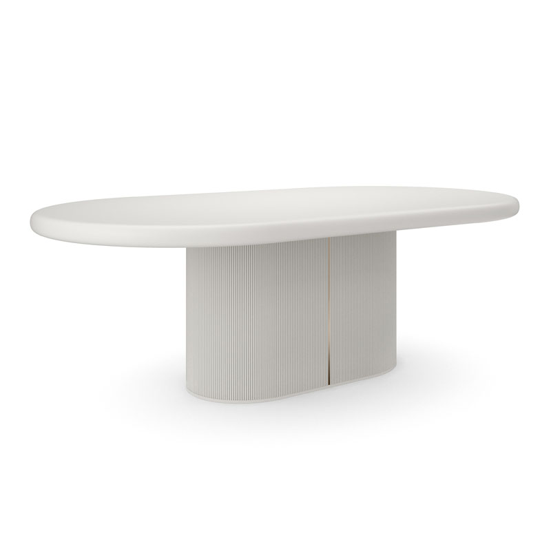 LOVE DINING TABLE - MATTE PEARL