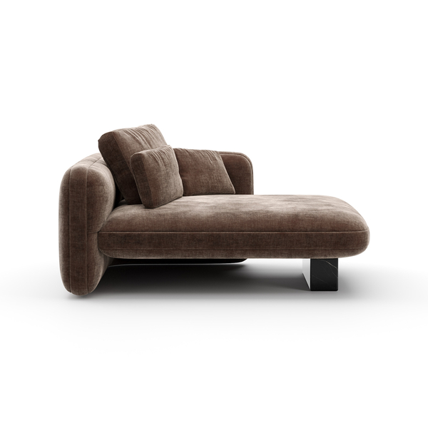 Overlap Raf Chaise Dark Taupe