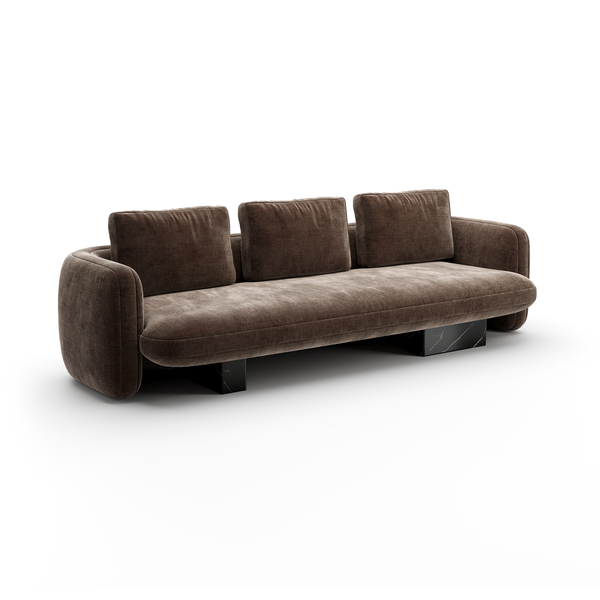 Overlap Sofa Dark Taupe