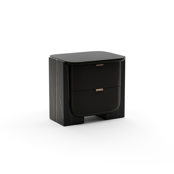 Overlap Small Nightstand Dark