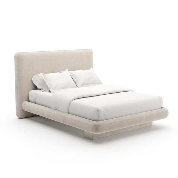 Overlap Uph Qn Bed Ivory