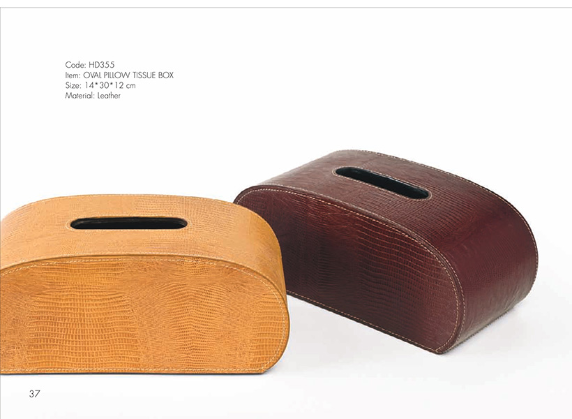 OVAL PILLOW TISSUE BOX