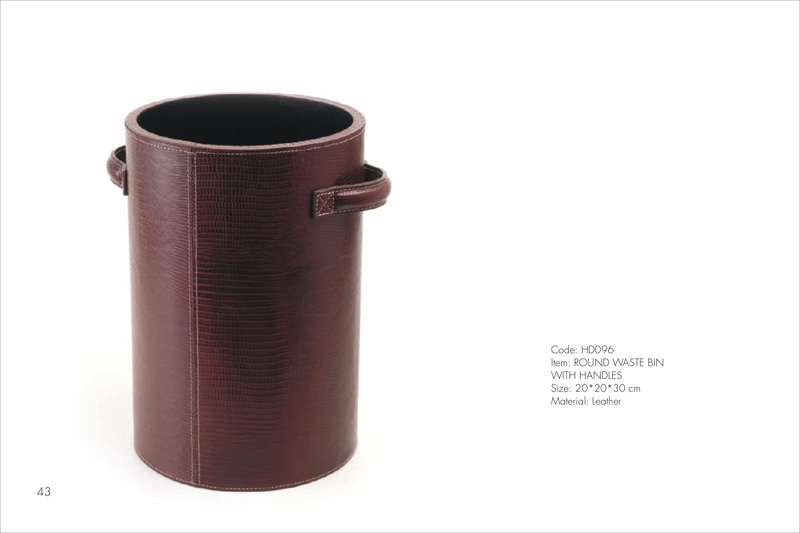 ROUND WASTE BIN WITH HANDLES