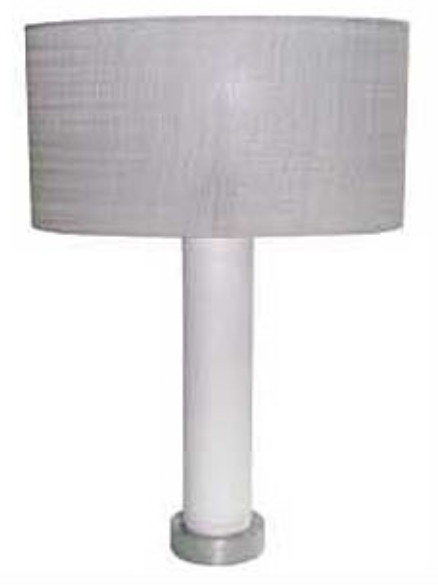 CYLINDRICAL LAMP WITH STAINLES STEEL BASE